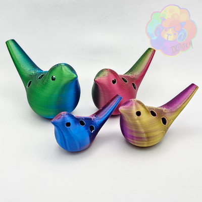 vogel okarina by ixpatch kunst modelle spielzeug dekoration flöte musik pfeifen niedlich instrument 3d print model - Mito3D