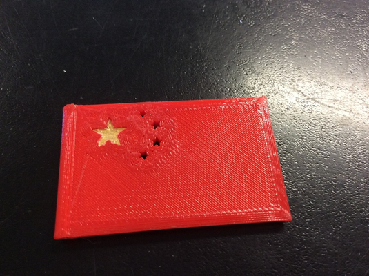 chinese flag by adr017 3d printer accessories 3d print model - Mito3D