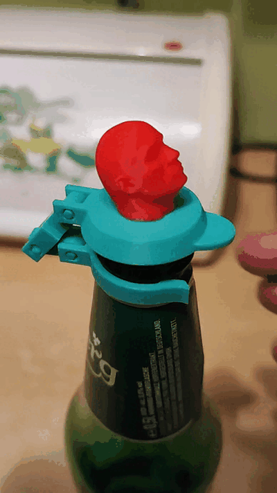 rock botella gorra by jkdesigns herramientas artilugio cerveza flasche deckel féretro tapa coca 3d print model - Mito3D