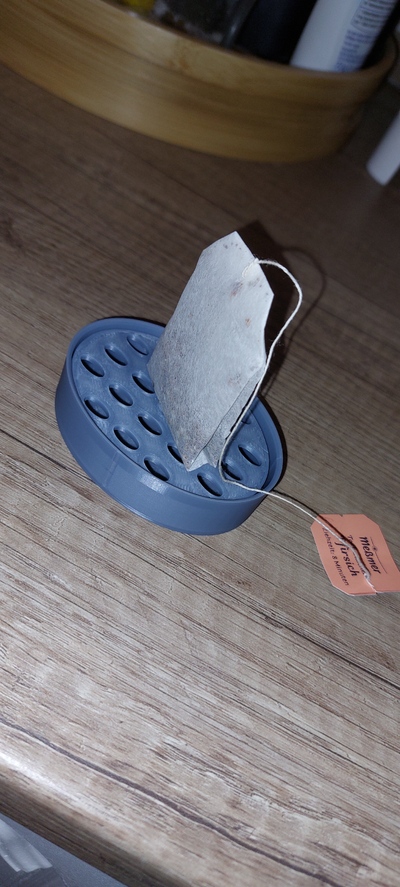 teebeutel abtropfschale by tbinne household house models tea 3d print model - Mito3D
