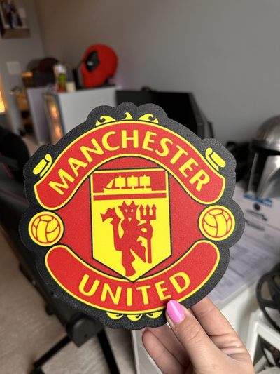 manchester united light box by dylanslightboxes hobby & diy electronics led lightbox lamp 3d print model - Mito3D