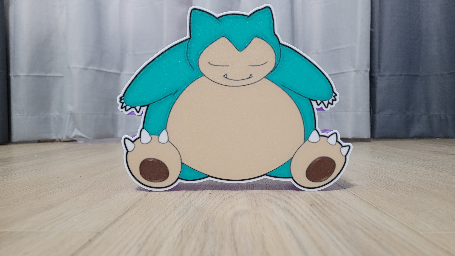 snorlax 143 luce scatola ams pronto by stampe nostalgiche arte segni loghi pokemon rosso giallo bambu nintendo n64 game boy colore dormire 3D print model - Mito3D