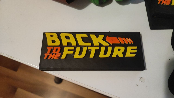 back to future logo by ndefonte80 household decor 3d print model - Mito3D