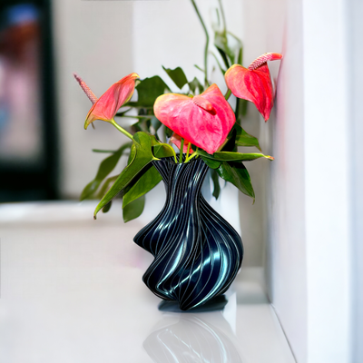 espiral vaso by 3d projeto compras casa decoração flor copo gerador modo 3d print model - Mito3D