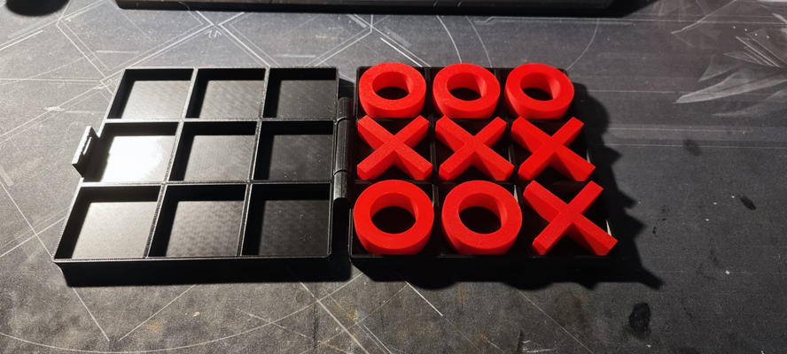 tik tac ayak parmağı by make3dtc oyuncaklar oyunlar yazı tahtası tic toe 2go 3d print model - Mito3D
