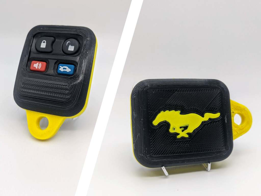 mustang key fob remixed by alexheinecke414 3d printer parts 3d print model - Mito3D