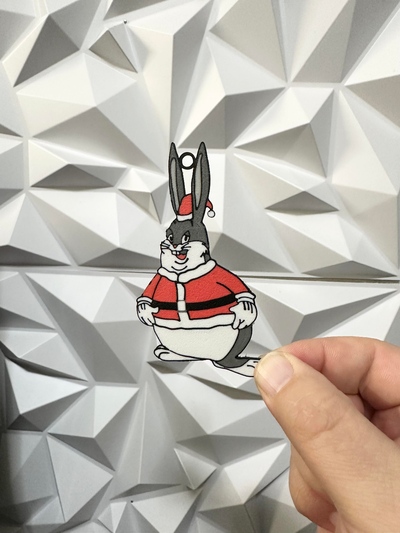 bugs chungus bunny by williams industries household decor christmas 2023 2024 ornament decoration decorations tree holiday 2d art 3d 3d print model - Mito3D