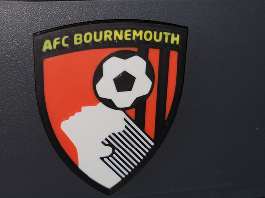 afc bournemouth cherries logo by lollipop woodworks hobby & diy sport outdoors afcb afcbournemouth soccer sports premier league football england 3d print model - Mito3D