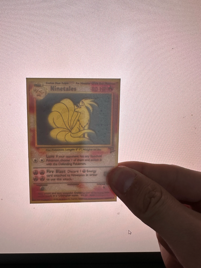 ninetales pokemon card lithophane by thatguy08 art 2d 3d print model - Mito3D