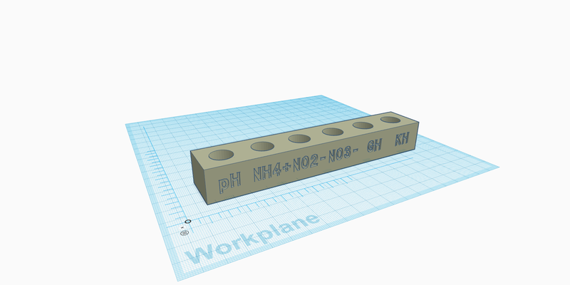 acuario agua prueba tubo soporte by flaco pasatiempo bricolaje diy 3d print model - Mito3D