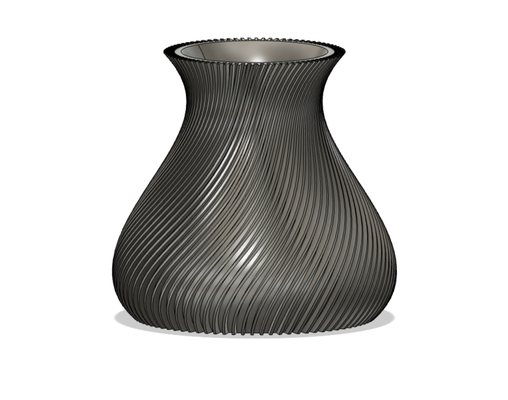 espiral florero flor by terabita casa decoración vaso maceta 3d print model - Mito3D
