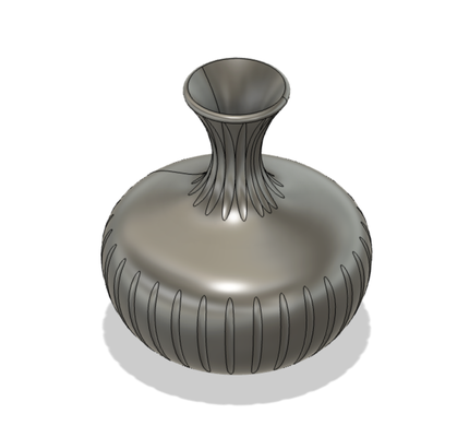 vase groove flowers by terabite household decor pot vasemode flowerpot 3d print model - Mito3D