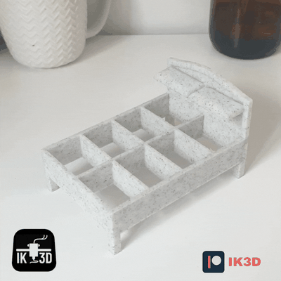 bed sponge holder no supports by ik3digital household decor kitchen accessories washing dishes home gift ideas pillows storage modern living organizer dish 3d print model - Mito3D