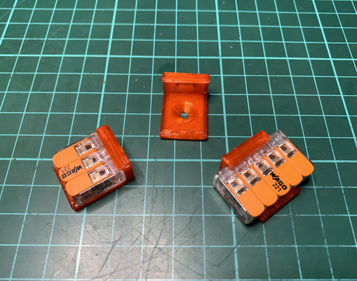 wago 221 connector universal mount by wiseone hobby & diy electronics electrical 3d print model - Mito3D