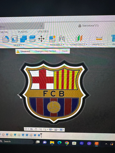 fc barcelona lamba kutu by teixeira 3d ev yazdır sanat işaretler logolar la liga futbol 3d print model - Mito3D