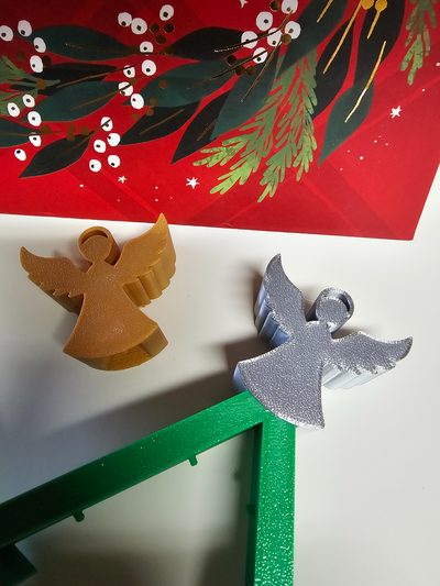 ángel sombrero copa navidad árbol remezclado by mikerichards casa festividades decoraciones estrella fiesta 3d print model - Mito3D