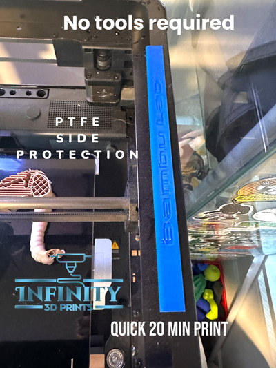 p1p p1s x1c ptfe protection by infinity 3d prints printer accessories protect dont wreck tube protector c1c 3d print model - Mito3D