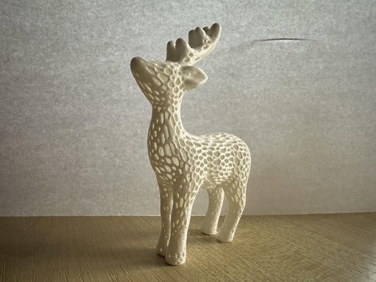 voronoi rena remixado by t pcs brinquedos jogos personagens animal natal veado fofa neve impressão fácil feriados feriado principiante 3d print model - Mito3D