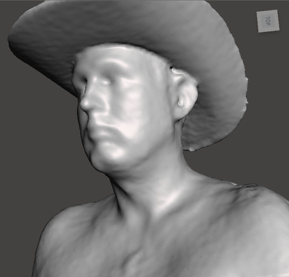 cowboy bust by openfly art sculptures 3d print model - Mito3D