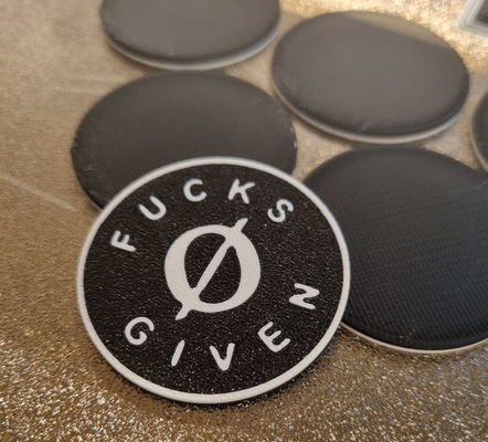 fuck coins by christoferjh art coin & badges fun laugh 3d print model - Mito3D