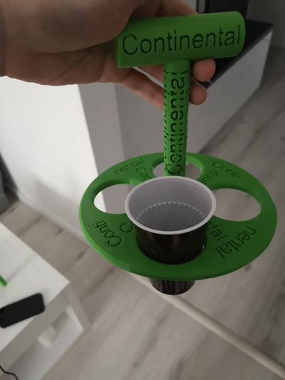 kulp destek 4 kahve bardak by preco3dprint ev halkı ofis kahve kafe kafein kafeinli tepsi tepsiler 3d iş fincan adaptör 3d print model - Mito3D