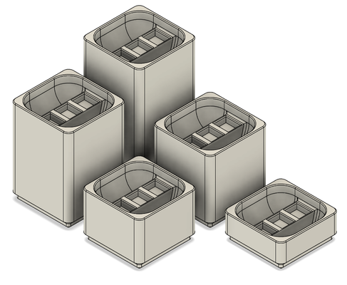 fosbos - retaining clip bin by asdfgasdfg 3d printer accessories retainingclip hotend rack organization organizer organize organized gridfinity 3d print model - Mito3D