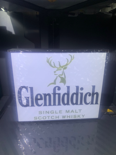 glenfiddich led lightbox by gare-sb art signs & logos 3d print model - Mito3D