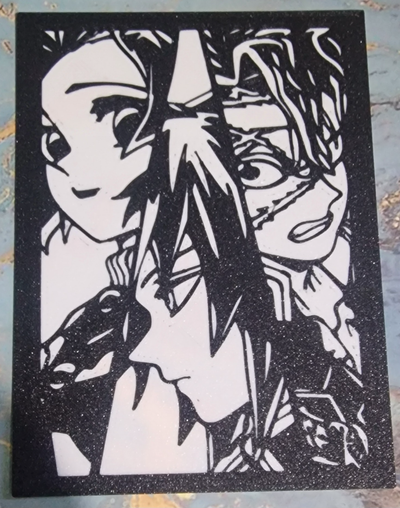 demonio asesino pilares hashira 2d póster único panel 2 by thewallartguy arte pilar kimetsunoyaiba anime manga 3d print model - Mito3D