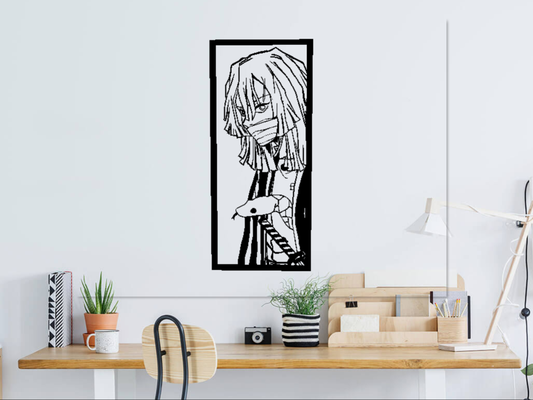iblis avcı iguro obanai kimetsu no yaiba 2d duvar by duvarartguy sanat avcısı kimetsunoyaiba animemanga manga anime sanatı 2dwallart hashira sütunlar sütun 3d print model - Mito3D