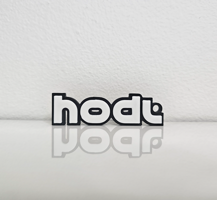 hodl bitcoin keychain by perfectprince fashion models crypto chain ring perfect raised design 3d print model - Mito3D