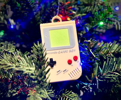 spiel junge dmg weihnachten ornament by jake vance haushalt dekor nintendo nerd video 3d print model - Mito3D