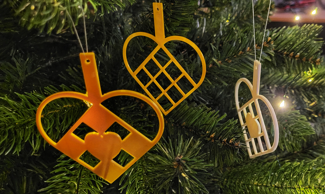 weihnachten herz by nähgarn haushalt dekor weihnachtsbaum ornamente 3d print model - Mito3D