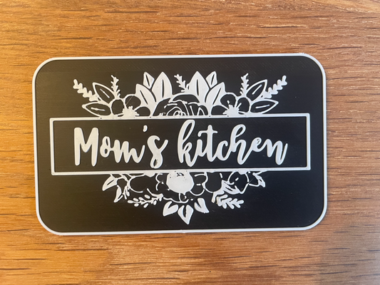 annemin mutfak işaret dekorasyon duvar sanat by 3d baskılar hafta işaretler logolar anne hediye ev anneler gün annenin şirin tatlı 2d fikir 3d print model - Mito3D