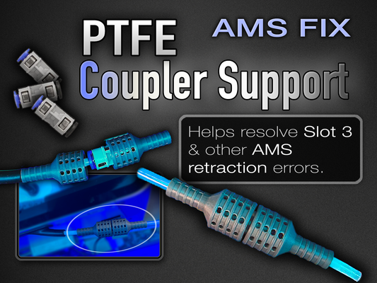 ptfe coupler support - resolve retraction errors by k2 kevin 3d printer parts ams fix failed to retract error guide 3d print model - Mito3D