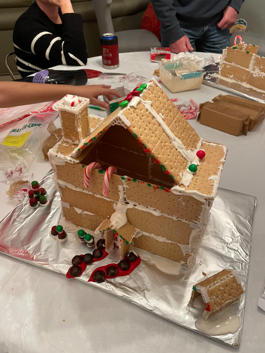 ingwer brot haus graham cracker gebäude unterstützt by jgourley86 miniaturen architektur urlaub weihnachten 3D print model - Mito3D