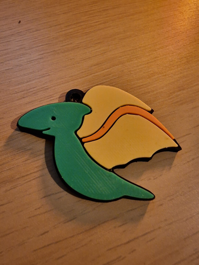 baby pterosauri r keychain by wickieprints art models 3d print model - Mito3D