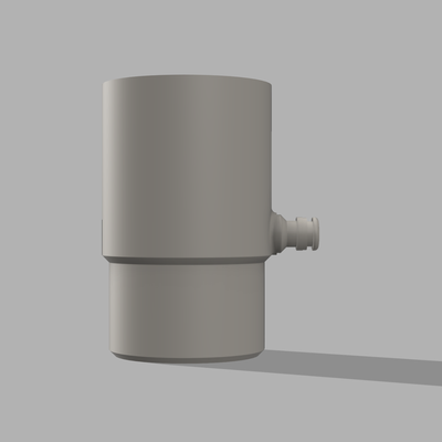 rain collector 80 mm tube - gardena quick connect outlet by martinsilpoch household house models raincollector water 3d print model - Mito3D
