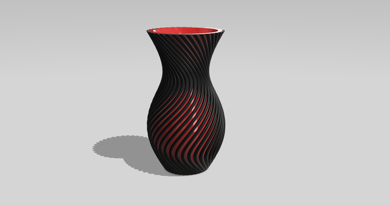 vaso by belero casa decoração flor copo gerador espiral modo 3d print model - Mito3D
