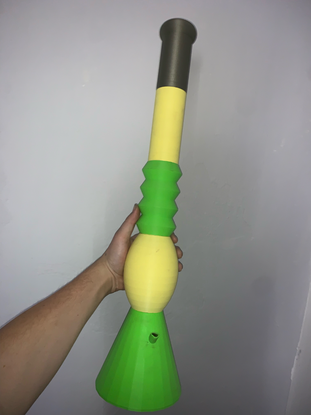 modular water bong pipe 63cm by adam van k education models weed ganja grinder smoke huge 3D print model - Mito3D