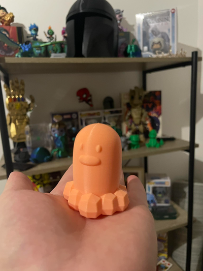 diglett pokémon by phyxoo miniatures créatures 3d print model - Mito3D