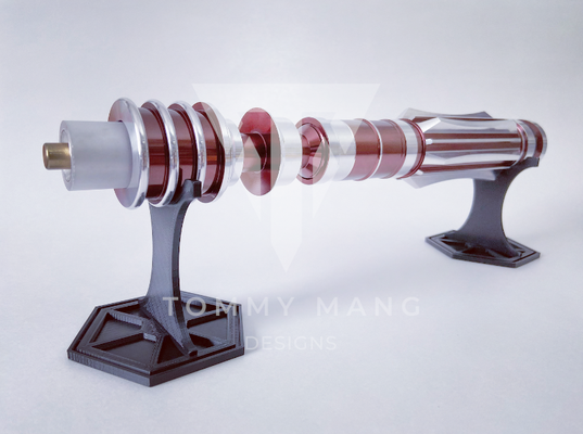 lightsaber display stand separatists by tommy mang designs props & cosplays star wars holder hilt symbol 4th be 3d print model - Mito3D