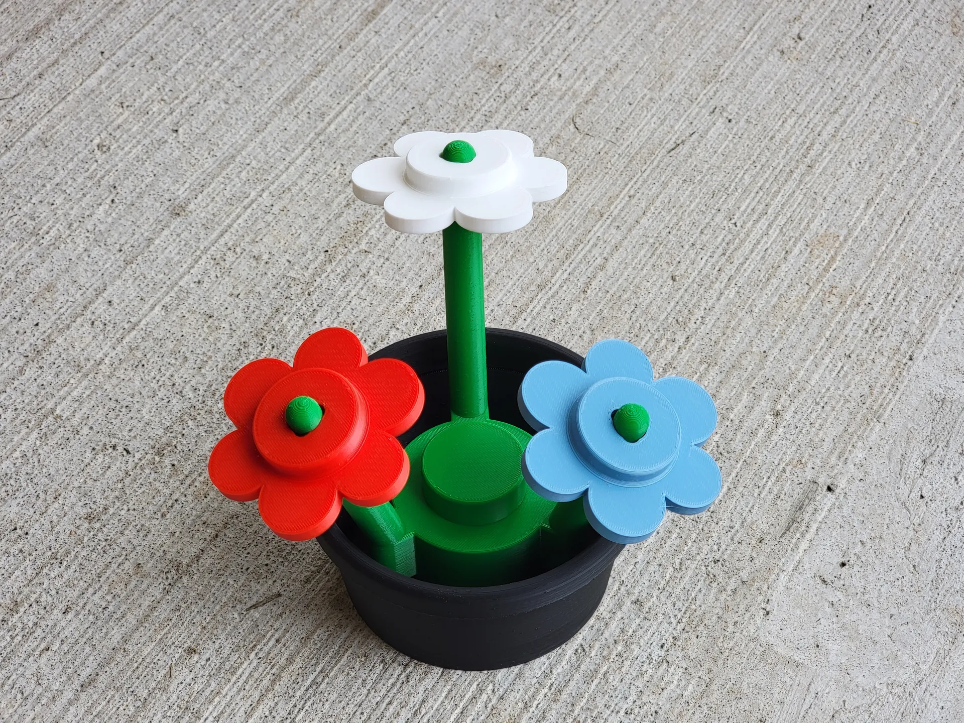 lego inspiré fleurs pot a1 mini axe 18cm remixé by maker1o1 ménage décor mignonne accueil maison décoration cadeau idée mise l'échelle 3D print model - Mito3D