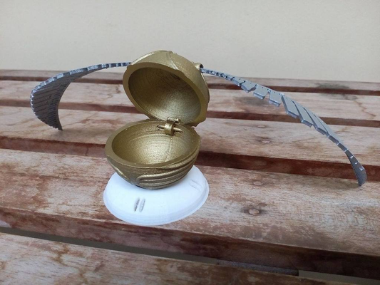 golden snitch ring box - remixed one plate by andreobtw props & cosplays replica weapon harry potter harrypotter hp nerd utility 3d print model - Mito3D