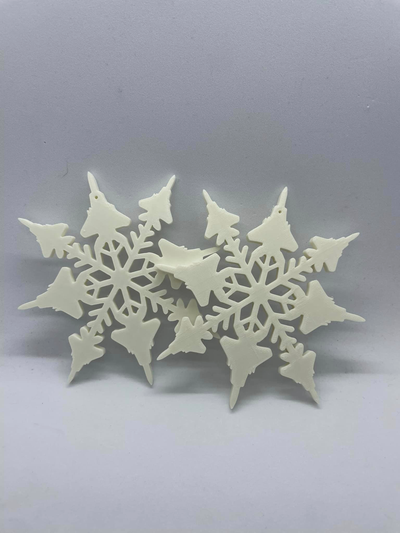 f15 adler schneeflocke ornament by becca kris haushalt dekor luft militär weihnachten 3d print model - Mito3D