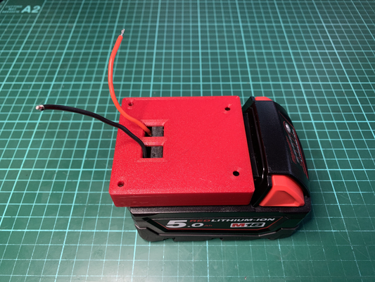 batterie verbinder milwaukee m18 by weiser werkzeuge hand 3d print model - Mito3D