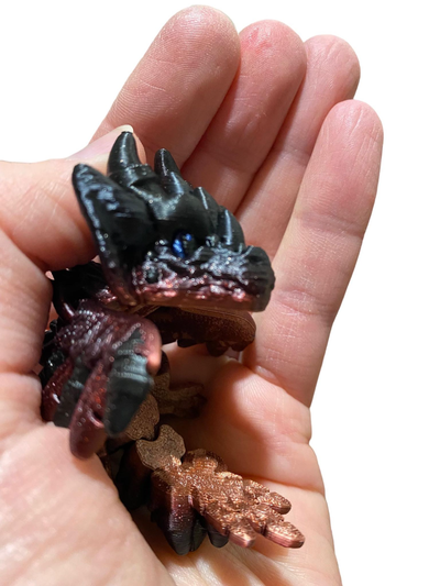 dragotauro bambino by draghi den miniature animali drago piccolo flessibile 3d print model - Mito3D