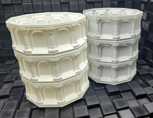gotik kemerler sarmal vazo by üçlü atölye sanat heykeller dolma kalem oyun dekor taş fantezi mimari film tv roma vazemode vazolar masa düzenleyici spiral tahtlar ölçeklenebilir destek yok kemer vazemodeprinting 3d print model - Mito3D