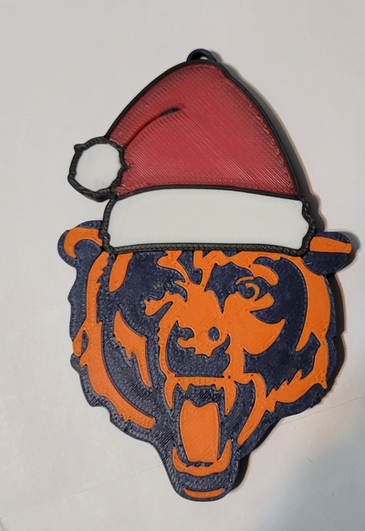 chicago bären weihnachten ornament by abonnieren haushalt dekor santa fußball nfl 3d print model - Mito3D