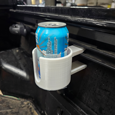 toyota tacoma tundra bedrail can holder by fast3d hobby & diy vehicles beverage beer 3d print model - Mito3D
