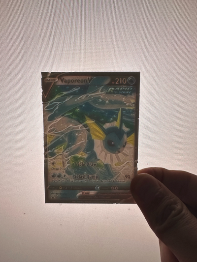 vaporeon v pokemon tarjeta litofano by thatguy08 arte 2d 3d print model - Mito3D